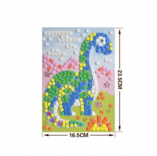 Nalepovací mozaika pro děti - dinosaurus