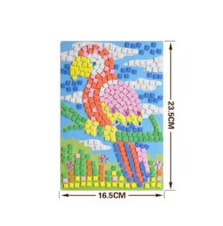 Nalepovací mozaika pro děti - papoušek