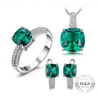 Sada šperků v barvě smaragd 